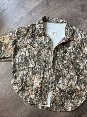 Denim Obsessed Womens Woodland Camo Shirt Jacket